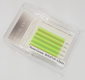 Bis Neon Lashes D 0.07 mix in div. kleuren