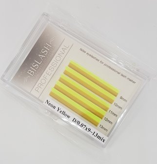 Bis Neon Lashes D 0.07 mix in div. kleuren