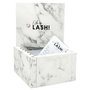 Lashbox incl. 5 Lash Holders White Marble