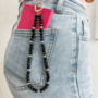 Black and gold Phonestrap